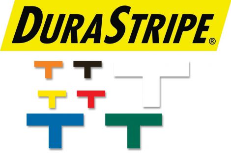 Znak "T" kształt Durastripe z prostymi rogami150 x 200 x 75 mm