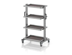 Wózki systemowe do pojemników Euro 60 x 40 wysokość 134 cm bez wyciągu