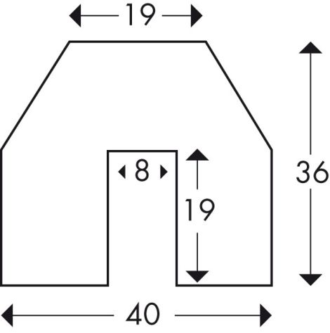 Osłona krawędzi Typ BB 19/40 - 2