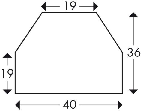 Osłona powierzchni Typ CC 40 1 m - 2