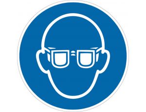Nakaz stosowania okularów ochronnych