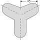 Osłona narożna - narożnik zewnętrzny potrójny okrąg 40/40 - 2