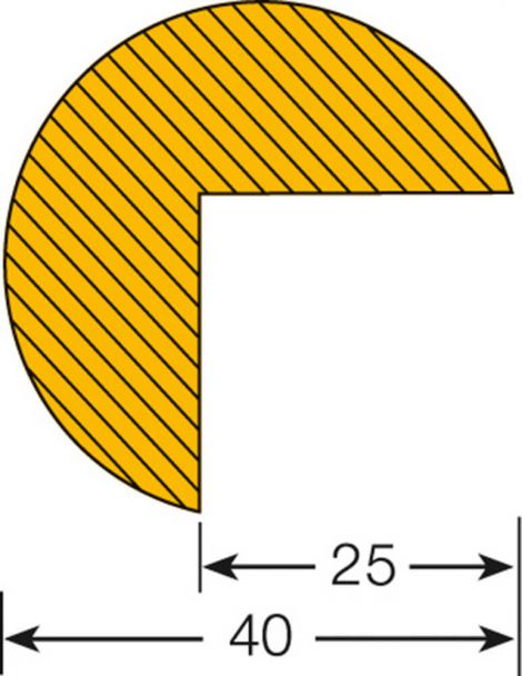Osłona narożna - okrąg 40/40