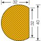 Magnetyczna osłona narożna - okrąg 40/32 - 2
