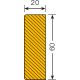 Magnetyczna osłona narożna - prostokąt 60/20 - 2