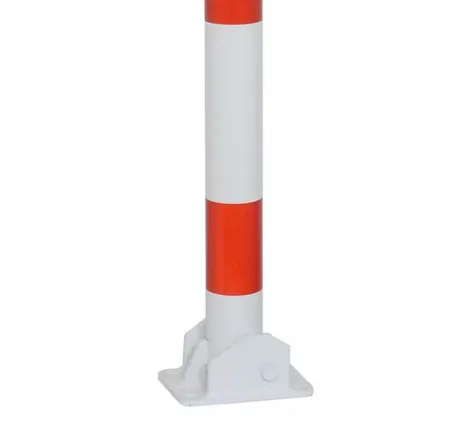 Słupek parkingowy Ø 60 mm składany, do przykręcenia, z uniwersalnym zamkiem - 2