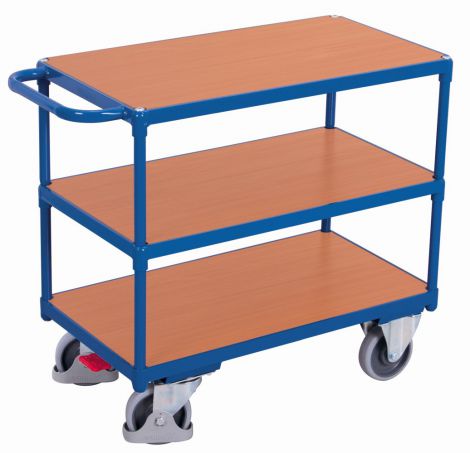 Wózek stołowy do ciężkich materiałów z 3 półkami - 2