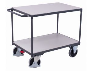 Wózek stołowy ESD do ciężkich materiałów, 2 półki